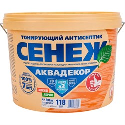 Антисептик для дерева СЕНЕЖ АКВАДЕКОР - фото 16045874