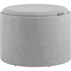 Пуф Стул Груп Хюгге L, с ящиком, рогожка серая - фото 16058384