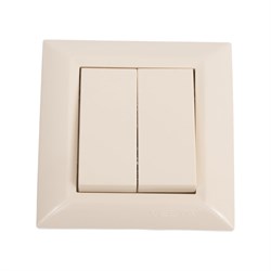 Двухклавишный выключатель Metronex Roma - фото 16066881