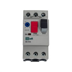 Автоматический выключатель защиты двигателя DEKraft ВА431 - фото 16088103