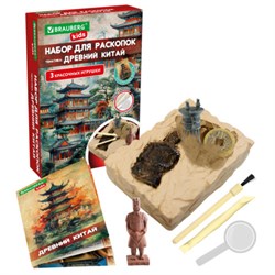 Набор для раскопок "Древний Китай" 16х23 см, инструменты, BRAUBERG KIDS, 665939 - фото 16092141