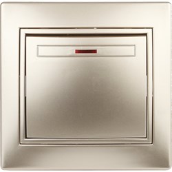 Одноклавишный выключатель INTRO Plano - фото 16115116