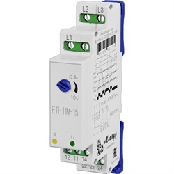 Реле контроля трехфазного напряжения Меандр ЕЛ-11М-15 - фото 16122680