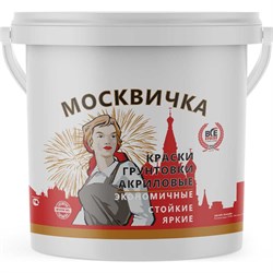 Фасадная краска Москвичка ВД-АК-111 БЕЛАЯ 15кг. - фото 16133318