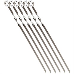 Набор шампуров плоских шампуров Пикничок 401-600 - фото 16151758