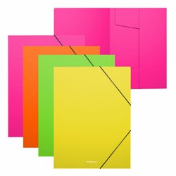 Папка на резинках ERICH KRAUSE "Matt Neon", до 300 листов, ассорти, 600 мкм, 50388 - фото 16200324
