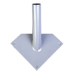 Кронштейн настенный для флага на одно древко, три точки крепления, металл, шк.40177 - фото 16200341