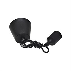 Шнур с патроном IMEX PNL.E27/1 BLACK - фото 16222151