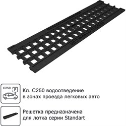 Ячеистая пластиковая водоприемная решетка Gidrolica 507 - фото 16226641