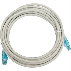 Патч-корд Hyperline PC-LPM-UTP-RJ45-RJ45-C6-5M-LSZH-GY - фото 16227865