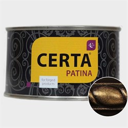 Термостойкая эмаль CERTA CERTA-PATINA до 700 градусов, золото, 0.16 кг - фото 16238700