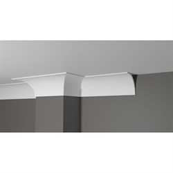 Ударопрочный влагостойкий потолочный карниз под покраску Decor-Dizayn DD46 - фото 16246465