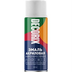 Универсальная аэрозольная акриловая эмаль Decorix 0101-21 DX - фото 16274593