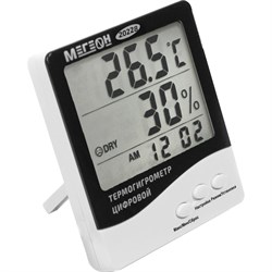 Настольный цифровой термогигрометр МЕГЕОН к0000401764 - фото 16286690