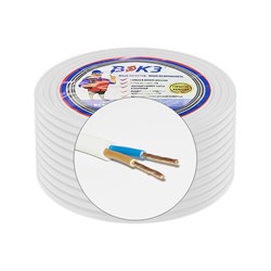 Провод ПВС ВЭКЗ 2х0,75 50м ГОСТ - фото 16290575