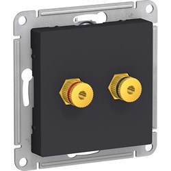 Двухместная аудиорозетка Systeme Electric AtlasDesign - фото 16311116