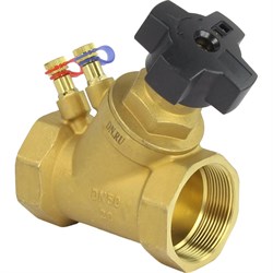 Латунный муфтовый балансировочный клапан DN.ru КБЛР-050-16 - фото 16323773