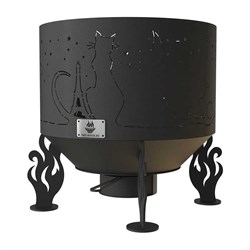Костровая чаша FIRE-HOUSE Ch1-800коты и звезды - фото 16329458