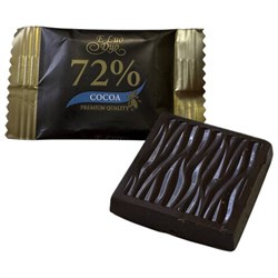 Шоколад порционный KONFESTA горький 72% какао, 1100 г (220 штук по 5 г) - фото 16371226