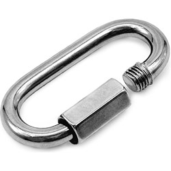 Нержавеющий карабин для соединения цепей KREPFIELD 9077А4КАРАБИН8ММ-10 - фото 16386761