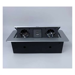 Выдвижной встраиваемый блок розеток Inrior TORO-33-80 - фото 16389137