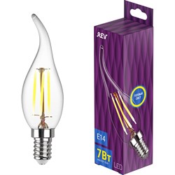 Светодиодная лампа REV FILAMENT свеча на ветру FC37 - фото 16393517