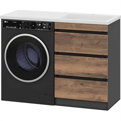 Напольная тумба под стиральную машину MISTY П-Кол06060-0113Я - фото 16425879
