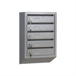 Пятисекционный металлический почтовый ящик ООО "ПК ХозЦентр" ПЯ-00019 - фото 16433908
