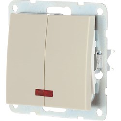 Двухклавишный выключатель LK Studio 861201-1 - фото 16435543