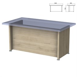 Каркас стола письменного "Приоритет" (1600х900х750 мм), кронберг, К-902, К-902 кронберг - фото 16441292