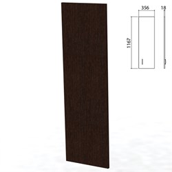 Дверь ЛДСП средняя "Приоритет" (356х18х1167 мм), БЕЗ ФУРНИТУРЫ, венге, К-937, К-937 венге - фото 16441344