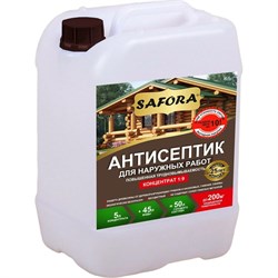 Антисептик для дерева для фасадных и внутренних работ SAFORA АН05 - фото 16442640