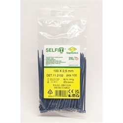 Металлодетектируемые самозатухающие стяжки SapiSelco DET.11.2102R - фото 16447940