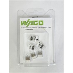 Двухпроводная соединительная клемма WAGO 2273-202 - фото 16461527