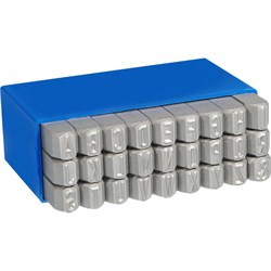 Набор латинских буквенных клейм MASUS 10657 - фото 16466403