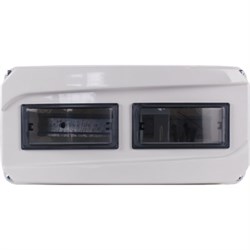 Распределительный навесной пластиковый корпус KRZMI ЩРН 12 пл - фото 16469998