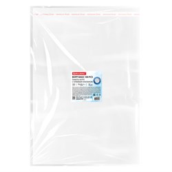 Пакеты БОПП с клеевым клапаном, КОМПЛЕКТ 100 штук, 30х40 + 4 см, 30 мкм, с усиленным швом, BRAUBERG, 700410 - фото 16475397