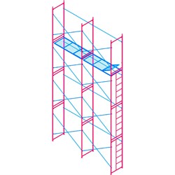 Комплект рамных лесов МЕГА 781 - фото 16491752