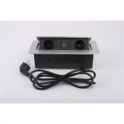 Выдвижной встраиваемый блок розеток Inrior TORO-22-80 - фото 16492136