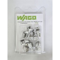 Двухпроводная соединительная клемма для быстрого монтажа WAGO 2273-202 - фото 16525128