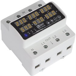 Трехфазное реле напряжения RUCELF SRW-3F63A - фото 16529082