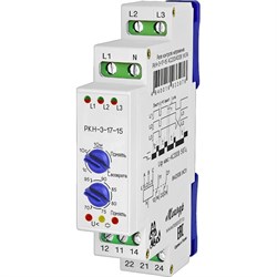 Реле контроля трехфазного напряжения Меандр РКН-3-17-15 - фото 16546174