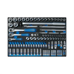 Ложемент для набора торцевых головок 1/4"&3/8"&1/2" с принадлежностями 9-9503MRV01 KING TONY 85820932B01 - фото 16552717