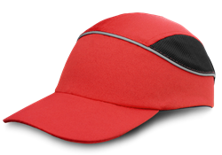 Каскетка защитная РУБЕЖ, красный, СОП (упак. 25шт) - фото 16559396