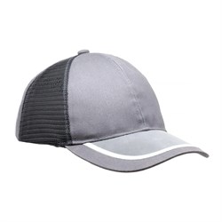 Каскетка защитная текстильная с СОП. цвет серый. - фото 16559631