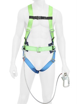 Привязь страховочная УСП 2 БЖ с тросом 1,5м - фото 16559632