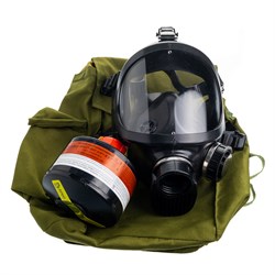 Противогаз промышленный Бриз-3301 (ППФ) А1Р1 R D с маской ППМ-88 - фото 16559668