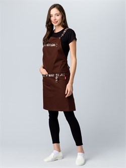 Фартук с грудкой универсальный Прага (тк.Форвард,210), коричневый (023) - фото 16559802