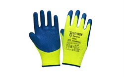 Перчатки утепл. акриловые со вспененным латекс. покрытием, цвет в ассортименте - фото 16559858