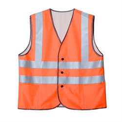 Жилет сигнальный огнестойкий Прометей СОП-4 (тк.Полиэфир,250) тип-3, оранжевый - фото 16560029